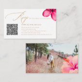 Carte D'accompagnement ArtsApp Paradise Shore QR Code Faux Or Réponse (Devant / Derrière)