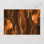 Carte D'accompagnement Assiette en or rouille Marine Bleu Script Mariage  (Dos)