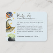 Carte D'accompagnement Assistant Baby shower de demande de carnet de garç (Devant)