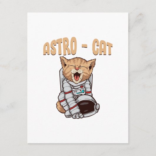 Carte D'accompagnement Astro Cat (Devant)