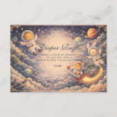 Carte D'accompagnement Astronaut Animals Space Diapper Raffle (Devant)