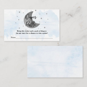 Carte D'accompagnement Au-Dessus De La Lune Baby shower Garçons Repas d