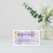 Carte D'accompagnement Au-dessus de la lune, Baby shower violet, chicane (Debout devant)