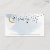 Carte D'accompagnement Au-dessus de la lune Bleu Parenting Conseil Jar Ca (Devant)