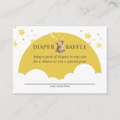 Carte D'accompagnement Au-Dessus De La Lune Fille Teddy Ours Yellow Diape (Devant)