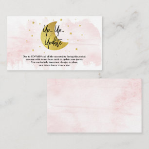 Carte D'accompagnement Au-Dessus De La Lune Filles Baby showers de cart