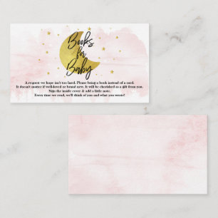 Carte D'accompagnement Au-Dessus De La Lune   Filles Baby showers Livres 