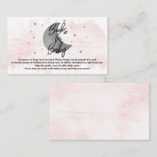 Carte D'accompagnement Au-Dessus De La Lune Filles Baby showers Livres