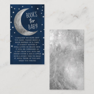 Carte D'accompagnement Au-Dessus De La Lune Livres Baby showers Pour Ba