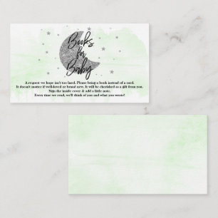 Carte D'accompagnement Au-Dessus De La Lune Livres De Baby shower Neutr