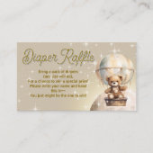 Carte D'accompagnement Au-dessus de la lune Teddy Bear Baby shower Déchet (Devant)