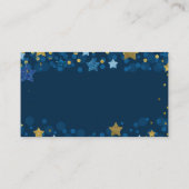 Carte D'accompagnement Au-Dessus Du Baby shower Lune Combien De Candies E (Dos)