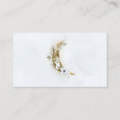 Carte D'accompagnement Au-dessus du Baby shower Moon Boho Gold Dust & Clo (Dos)
