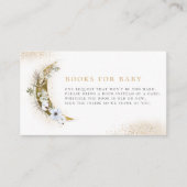Carte D'accompagnement Au-dessus du Baby shower Moon Boho Gold Dust & Clo (Devant)