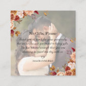 Carte D'accompagnement aucun cadeau s'il vous plaît, note cadeaux de mari (Devant)