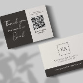 Carte D'accompagnement Author QR Code Book Review Request Minimal 