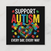 Carte D'accompagnement Autism awareness (Dos)