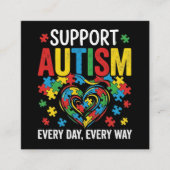 Carte D'accompagnement Autism awareness (Devant)