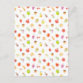 Carte D'accompagnement Automne Automne Harvest Détails du Mariage (Dos)