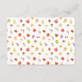 Carte D'accompagnement Automne Automne Harvest Mariage Attente Code robe (Dos)