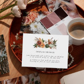 Carte D'accompagnement Automne Boho | Fête des mariées d'affichage douche