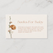 Carte D'accompagnement Automne Burnt Orange Poppy Livres Pour Bébé (Devant)