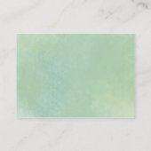 Carte D'accompagnement Automne Citrouille Baby shower de verdure Devinez (Dos)