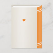 Carte D'accompagnement Automne Citrouille d'automne Orange Baby shower Pa (Dos)