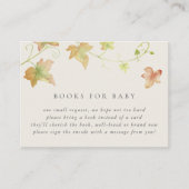 Carte D'accompagnement Automne Feuilles Automne Baby shower Demande de ré (Devant)