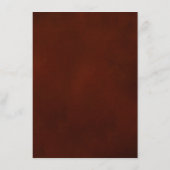 Carte D'accompagnement Automne Feuilles de Mariage campagnard rustique Dé (Dos)