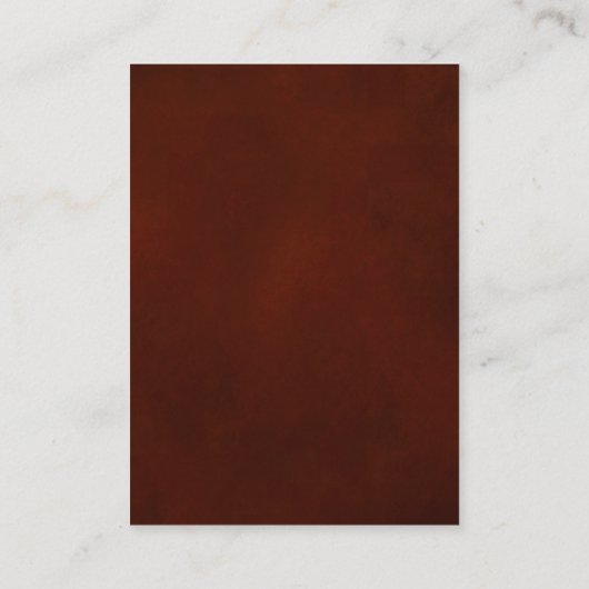 Carte D'accompagnement Automne Feuilles Mariage campagnard Réception (Dos)