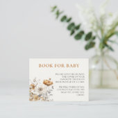 Carte D'accompagnement Automne Fleur sauvage Automne Baby shower Livres p (Debout devant)