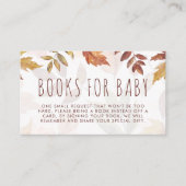 Carte D'accompagnement Automne Foliage Aquarelle Livres Pour Bébé Automne (Devant)