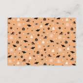 Carte D'accompagnement Automne Halloween Fantômes Livres Citrouille pour (Dos)