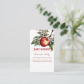 Carte D'accompagnement Automne Harvest Pomme Succursale Baby shower Flora (Debout devant)
