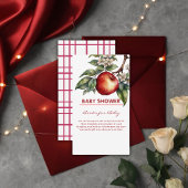 Carte D'accompagnement Automne Harvest Pomme Succursale Baby shower Flora