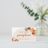Carte D'accompagnement Automne Petit Citrouille Devinez Combien De Citrou (Debout devant)