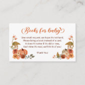 Carte D'accompagnement Automne Petits livres Citrouilles pour bébé (Devant)