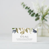 Carte D'accompagnement Automne Végétation Site Mariage RSVP (Debout devant)