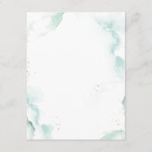 Carte d'accompagnement avec détails de verdure et  (Dos)