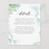 Carte d'accompagnement avec détails de verdure et  (Devant)