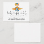 Carte D'accompagnement Avion Boy Teddy Bear Livres Pour Bébé (Devant / Derrière)