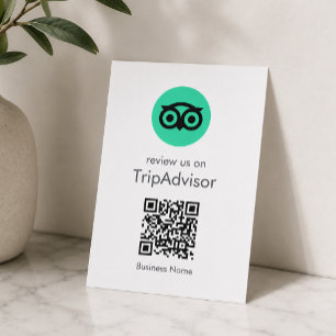 Carte D'accompagnement Avis Tripadvisor   Business Review QR Code