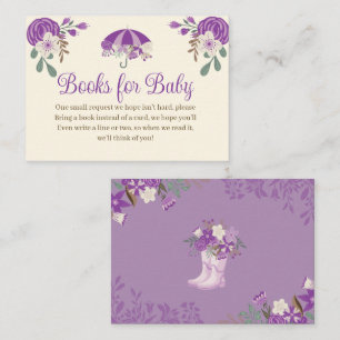 Carte D'accompagnement Avril Douches Apporter mai Fleurs Livres pour bébé
