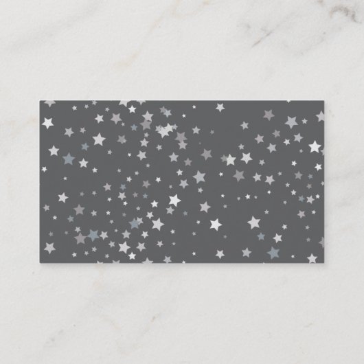 Carte D'accompagnement Baa-Baa Un Petit Baby shower D'Étoiles D'Agneau (Dos)