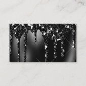 Carte D'accompagnement Baby Balloon Sparkle Party Glitz Black Merci (Dos)