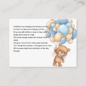 Carte D'accompagnement Baby Bear with Balloons Show Display Request (Devant)