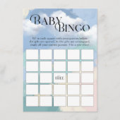 Carte D'accompagnement Baby Bingo Cloud Neuf Baby shower Pastel (Devant)