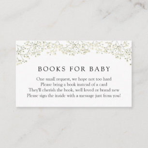 Carte D'accompagnement Baby Breath Books for Baby insert card