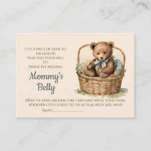 Carte D'accompagnement Baby Bump Baby shower Jeu Guess Taille du ventre